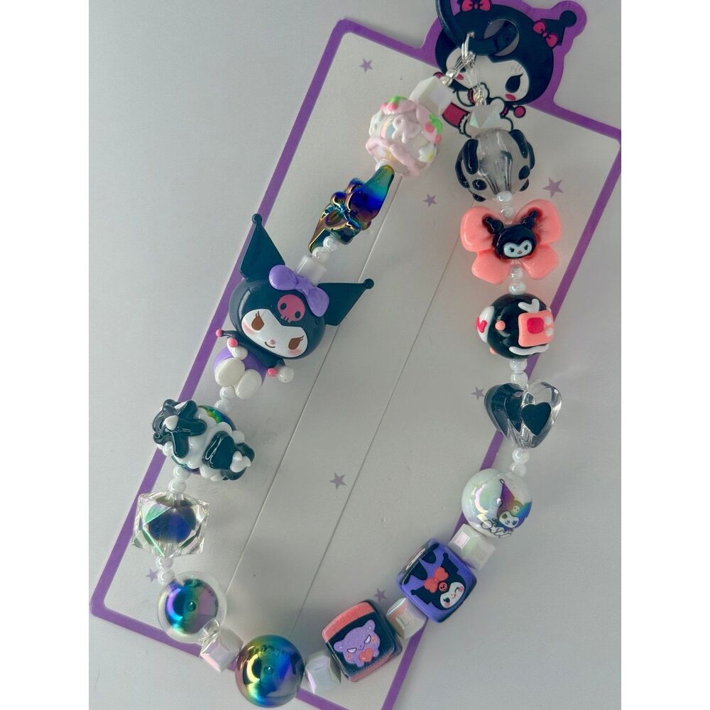 Handmade Kuromi Phone Charm